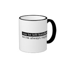 Personnes gauchères tasse