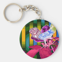 Perspective abstraite porte-clefs