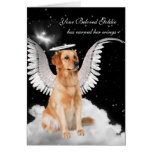 Perte faite sur commande de sympathie d'animal fam cartes de vœux