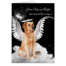 Perte faite sur commande de sympathie d'animal fam cartes de vœux