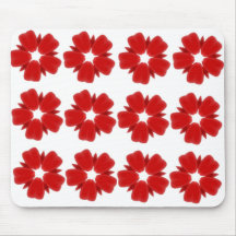 Pétales Mousepad de rouge de cerise Tapis De Souris