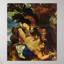 Peter Paul Rubens - PROMETHEUS enchaîné Affiche