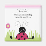 Petit aimant de faveur de baby shower de coccinell