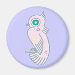 Petit aimant rose d'oiseau