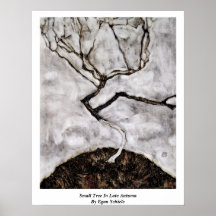 Petit arbre en défunt automne par Egon Schiele Posters