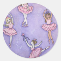 Petit autocollant de ballerine