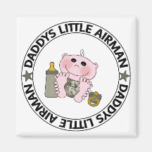 Petit aviateur de Daddys (garçon) Magnets Pour Réfrigérateur