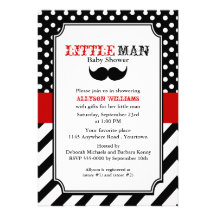 Petit baby shower d'homme invitations personnalisées