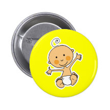 Petit bébé pin's avec agrafe