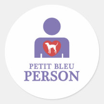 Petit Bleu de Gascogne Adhésif Rond