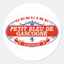 Petit Bleu De Gascogne Adhésifs Ronds