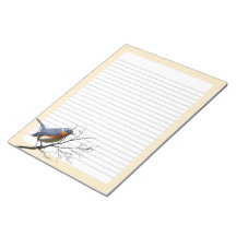 Petit bleu d'oiseau, blocs-notes mémo