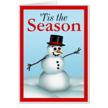 Petit bonhomme de neige 'Tis d'amusement le carte 