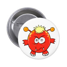 Petit bouton aliéné fou   de monstre badges avec agrafe