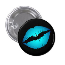 Petit bouton bleu de lèvres pin's