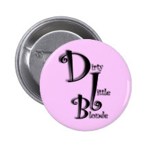 Petit bouton blond sale pin's avec agrafe