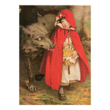 Petit capuchon rouge vintage Jessie Wilcox Smith Faire-parts