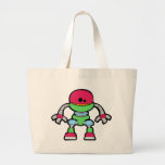 Petit caractère mécanique mignon de robot sacs en toile
