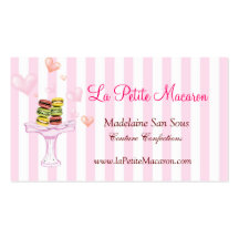 Petit carte de visite de Macaron de La