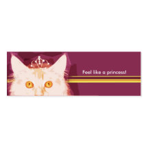 Petit carte de visite rose pourpre