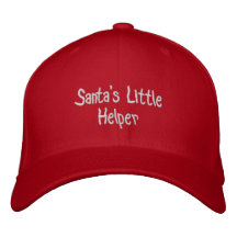 Petit chapeau de l'aide de Père Noël Casquette De Baseball