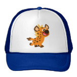 Petit chapeau mignon d'hyène de bande dessinée casquettes