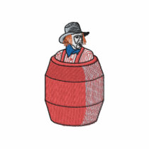 Petit clown de rodéo polos brodés