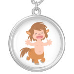 Petit collier mignon de centaure de bande dessinée colliers