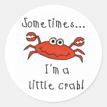 Petit crabe autocollant