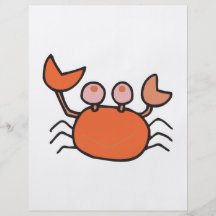 petit crabe mignon prospectus en couleur
