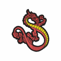 Petit dragon oriental polos brodés