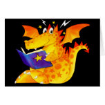 Petit dragon vilain carte de vœux