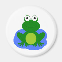 Petit étang génial de grenouille aimants pour réfrigérateur