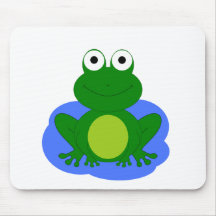 Petit étang génial de grenouille tapis de souris