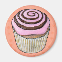 petit gâteau #46 aimant pour réfrigérateur