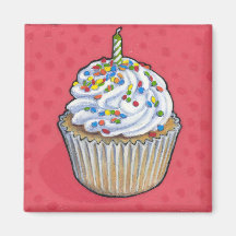Petit gâteau d'anniversaire aimant