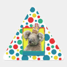 Petit gâteau d'anniversaire - koala adhésifs