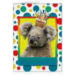 Petit gâteau d'anniversaire - koala cartes de vœux