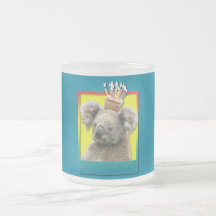 Petit gâteau d'anniversaire - koala tasse à café