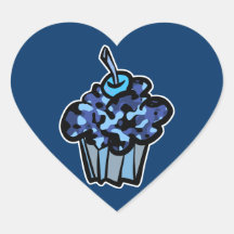 petit gâteau de camouflage de bleu de ciel adhésif