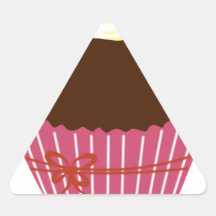 Petit gâteau de chocolat autocollants