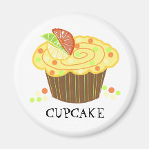 Petit gâteau de citron aimant pour réfrigérateur