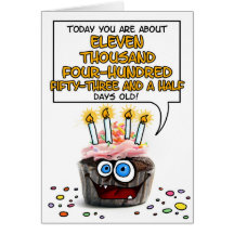 Petit gâteau de joyeux anniversaire - 31 années carte de vœux
