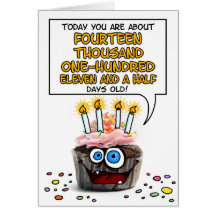 Petit gâteau de joyeux anniversaire - 38 années cartes