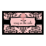Petit gâteau de la cerise sur le gâteau 311 - rose modèle de carte de visite