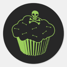 Petit gâteau de poison autocollants