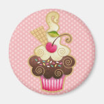 Petit gâteau délicieux magnets