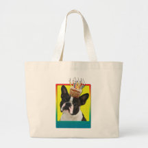 Petit gâteau d'invitation - Boston Terrier Sacs
