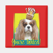 Petit gâteau d'invitation - cavalier - Blenheim Magnets