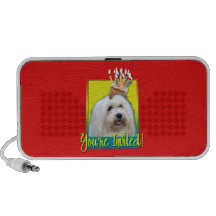 Petit gâteau d'invitation - coton de Tulear Haut-parleurs Mp3